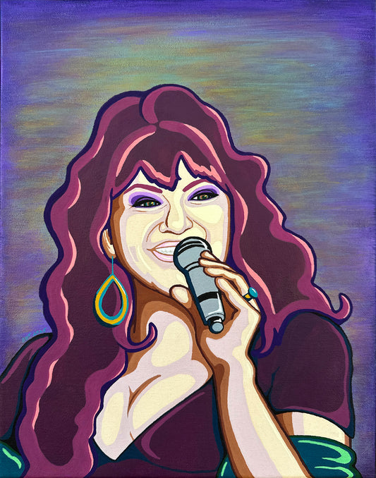 "La Diva de la Banda" Acrylic on Canvas 11" x 14"